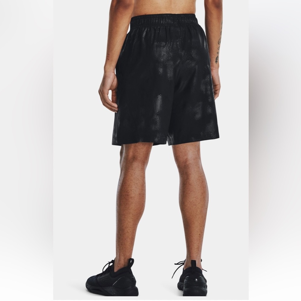 Men's UA Black Woven Emboss Shorts